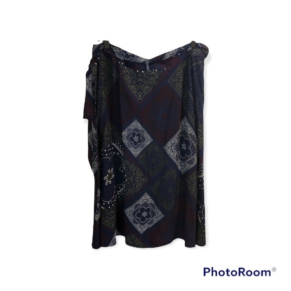 Modcloth Midi Wrap Skirt Size 2x (B9) - Picture 3 of 8